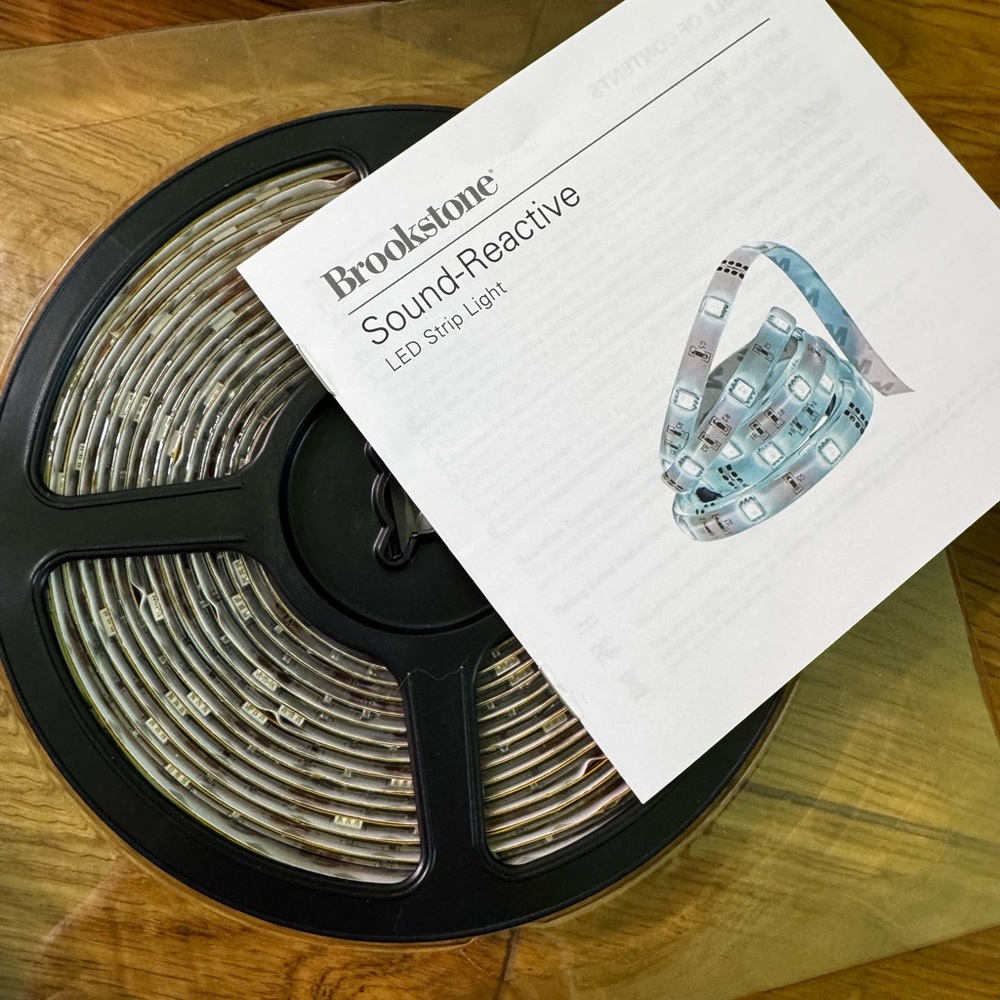 LED Strip Lights Bundle — Brookstone + Daybetter Sound Reactive Rainbow RGB Room - Picture 5 of 5